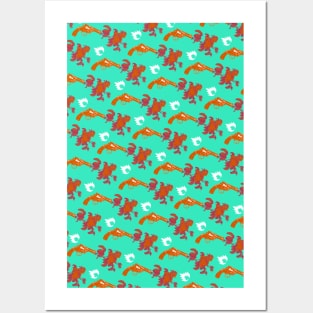 FLORAL PISTOL PATTERN Posters and Art